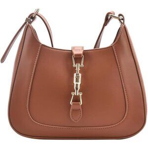 Shoulder Bag Purse for Women's Handbag Underarm PU Leather Wallet Tote Brown